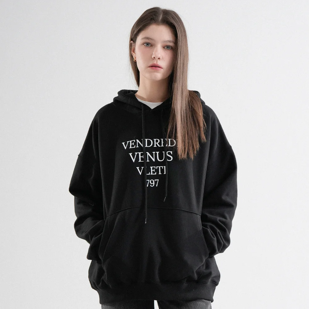 Tentadumble Oversized Logo Hoodie (Black)