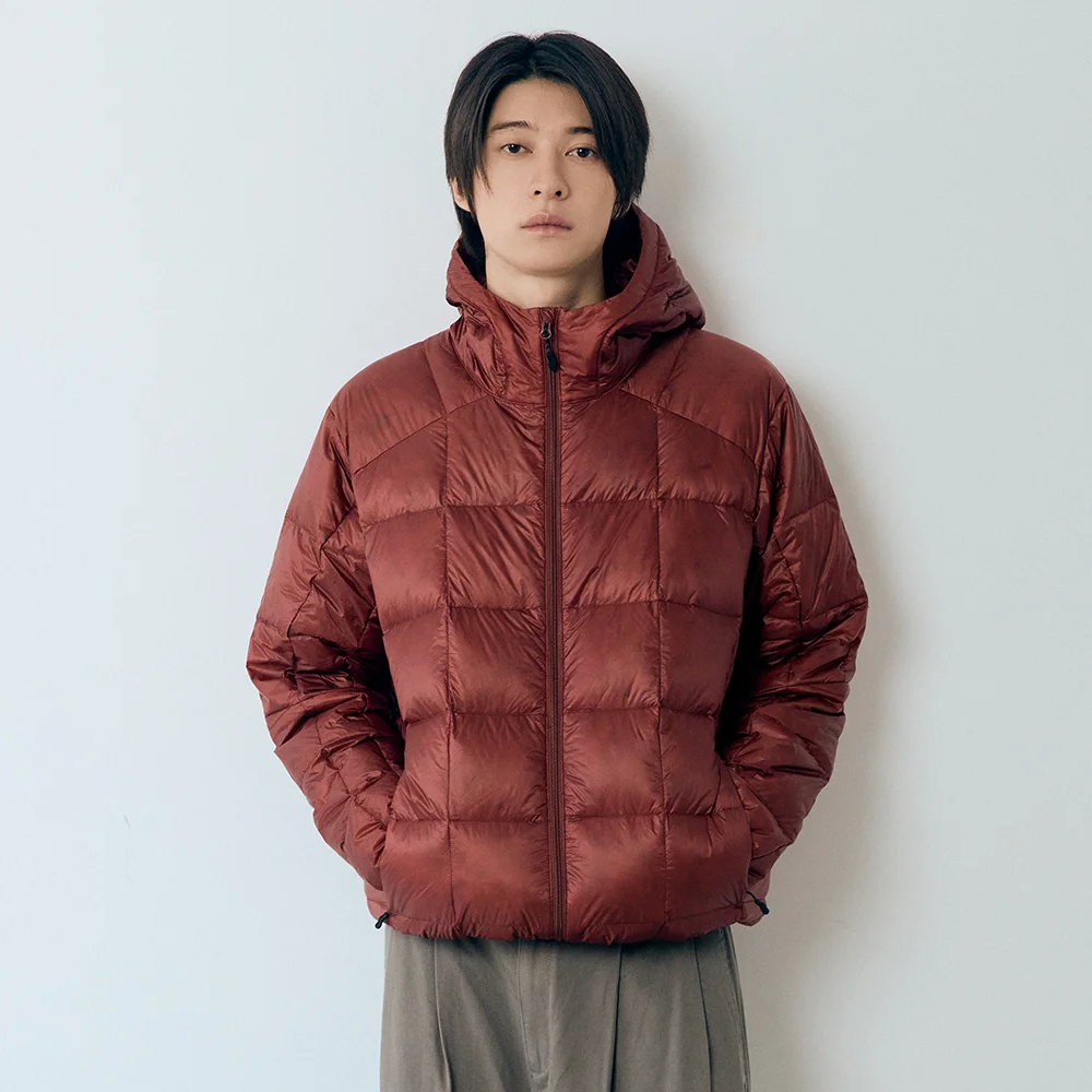 彩盤 輕量 Down 外套 Brick Red