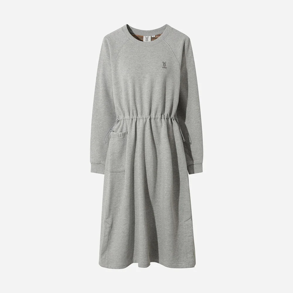 女裝) 三重 色 連衣裙(MELANGE GREY STANDARD)