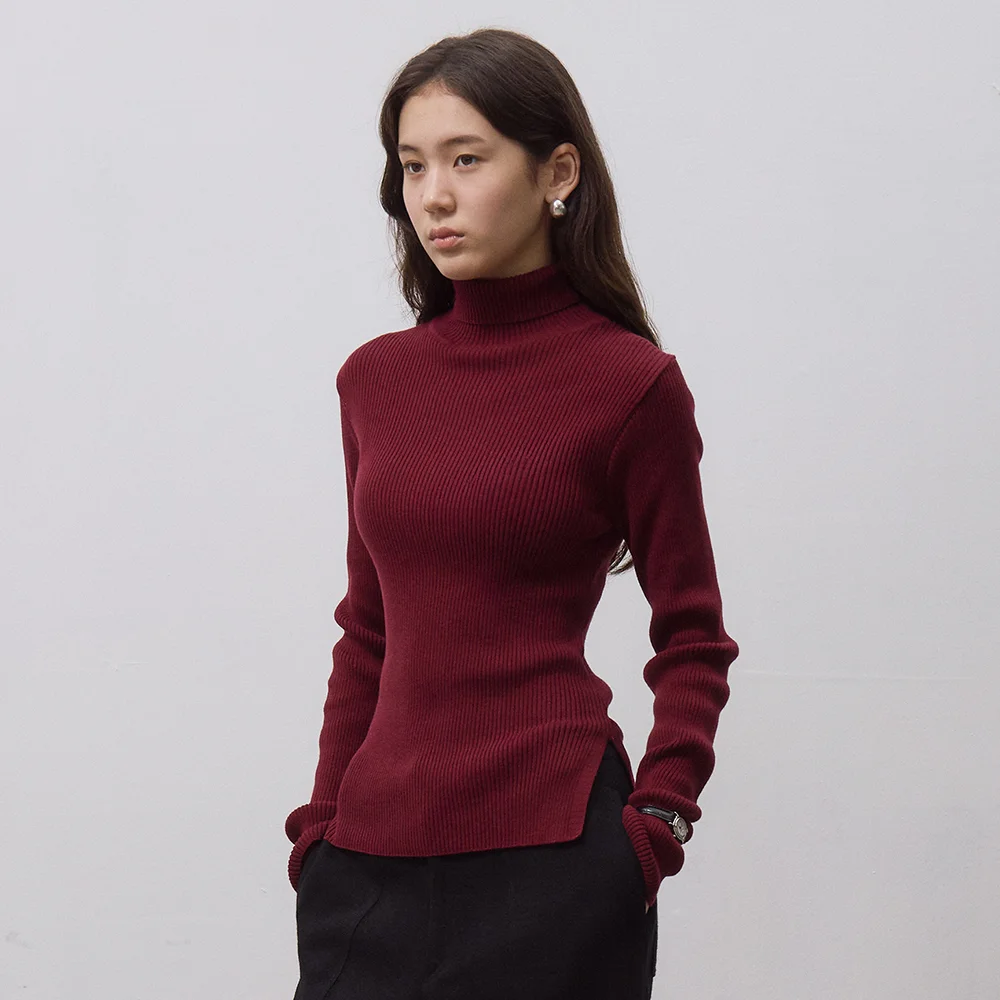 STANCE TURTLENECK KNIT (WINE)
