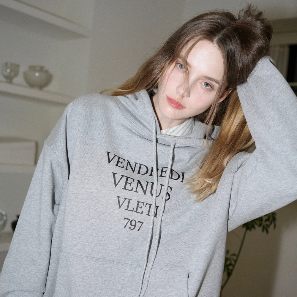 Tentadumble Oversized Logo Hoodie (Gray)