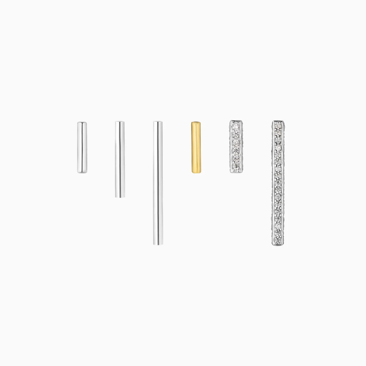 Bar Stud Set (silver925)
