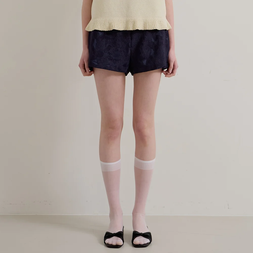 JAQUARD BAND SHORTS - NAVY