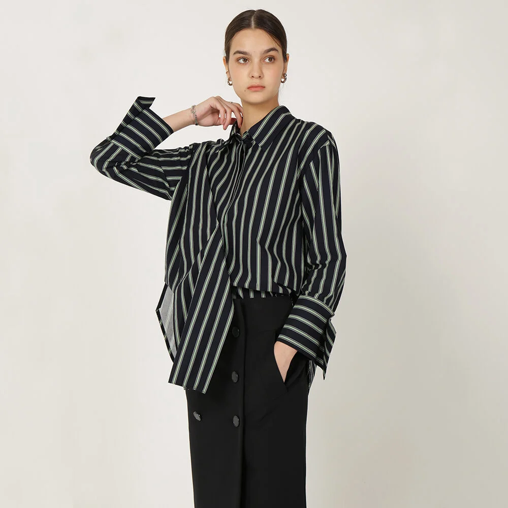 Overlap Trench Skirt