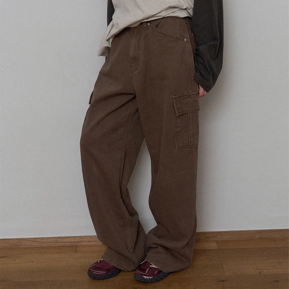 Jackie Cargo Washed Pants - Brown