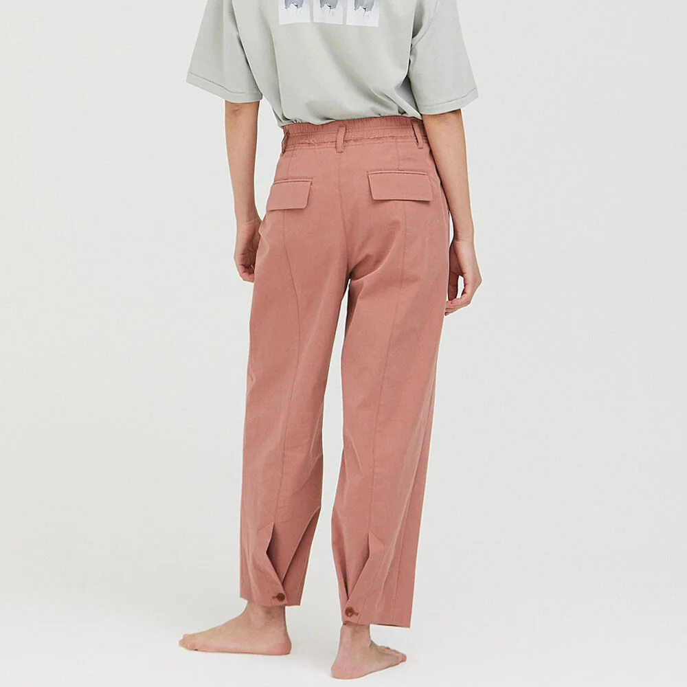 Slit Button Pants / Rust