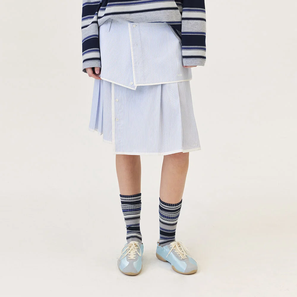 SENA LAYERED SKIRT (LIGHT BLUE)