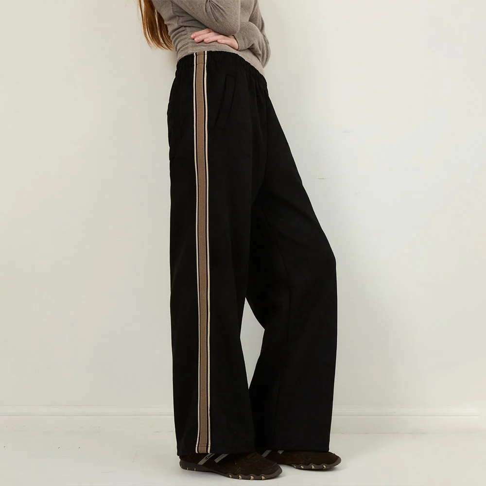 W/Line Suade Track Pants 4COLOR
