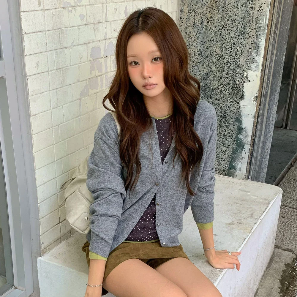 Cashmere Wool Button Cardigan VK6AD970_3color