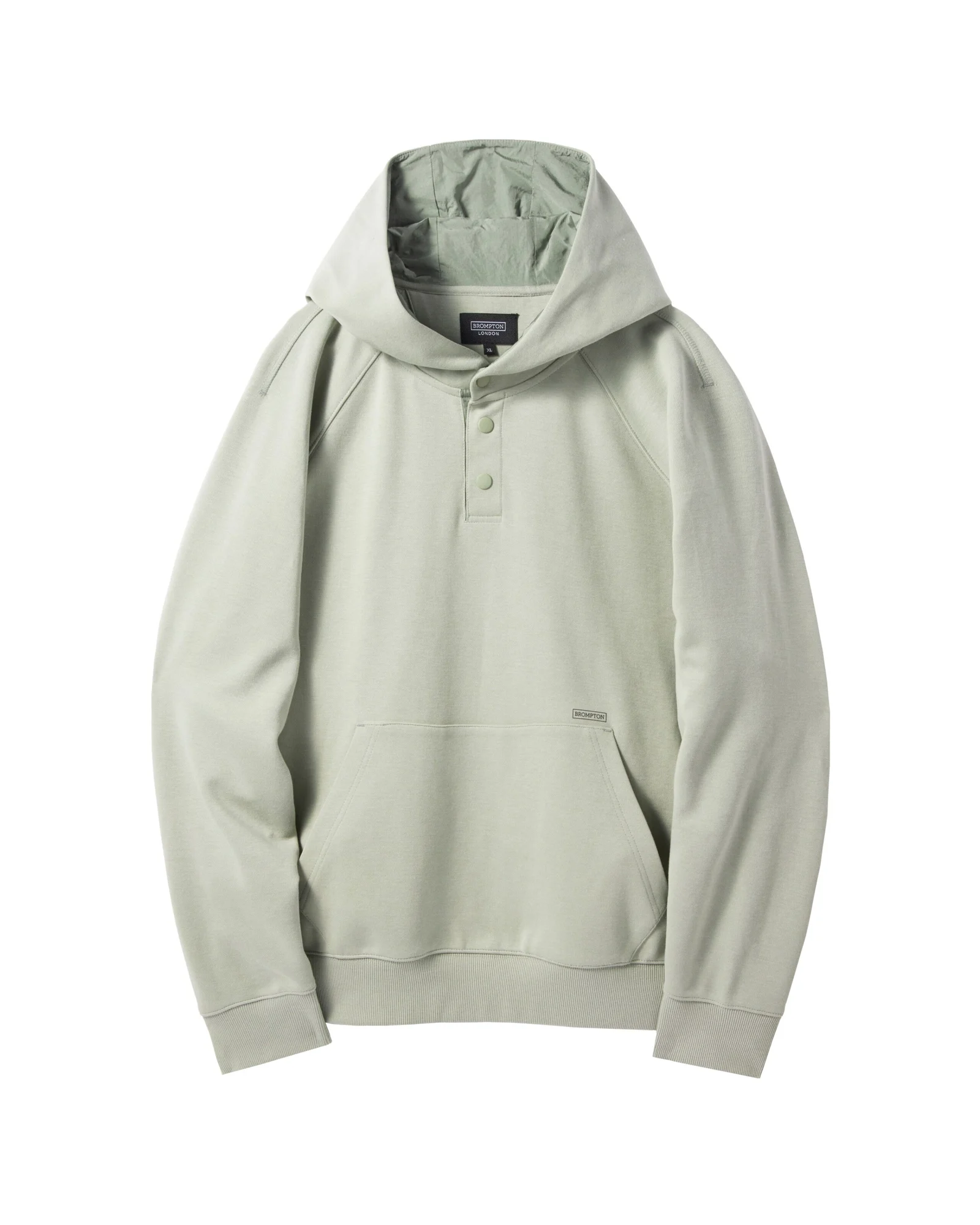 SNAP HOODED SWEATSHIRT - LIGHT KHAKI (P241UHD102)