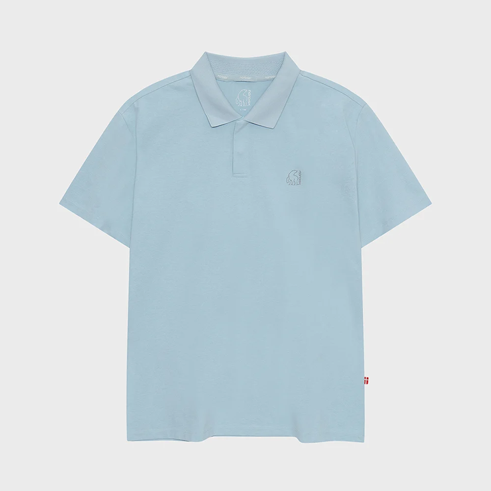 Sorona Polo 短袖 T恤 - M_ICE BLUE_OMM26282IC