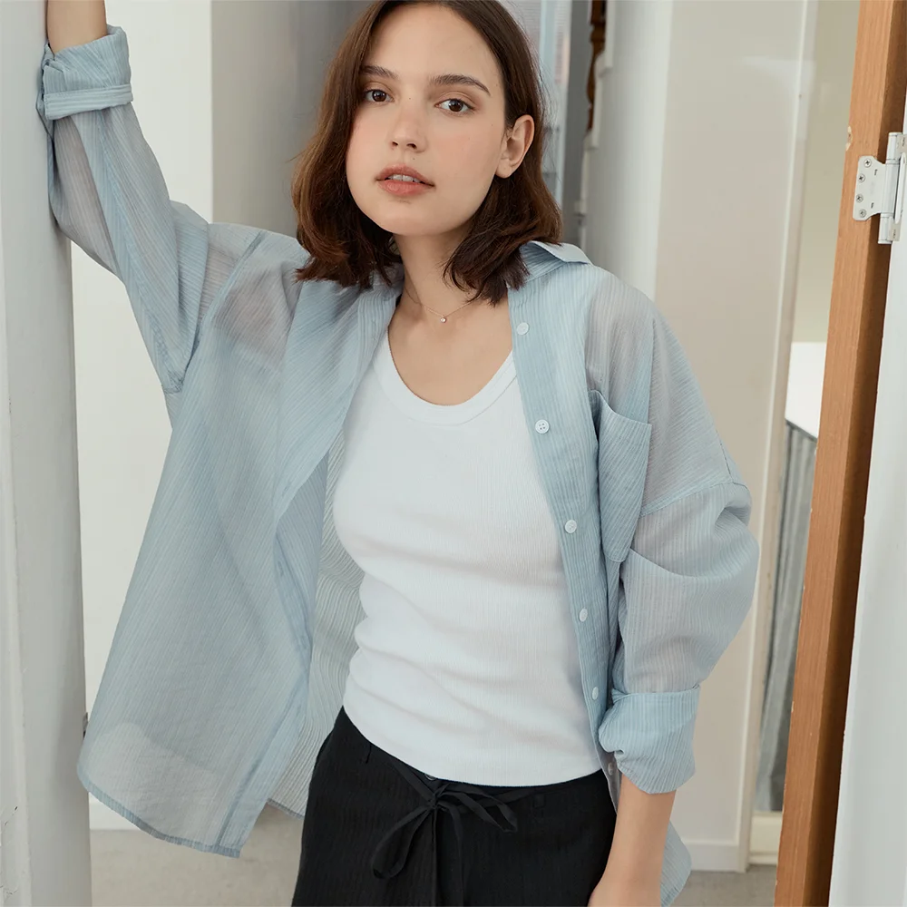Pocket Stripe shirt _Sora