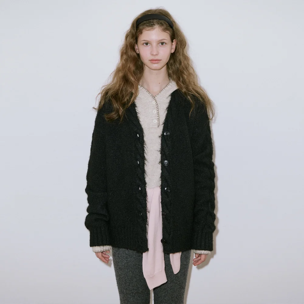 Hairy Fisher Cardigan (Black)