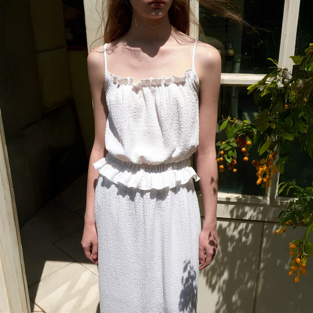 Textured Embo Set, White