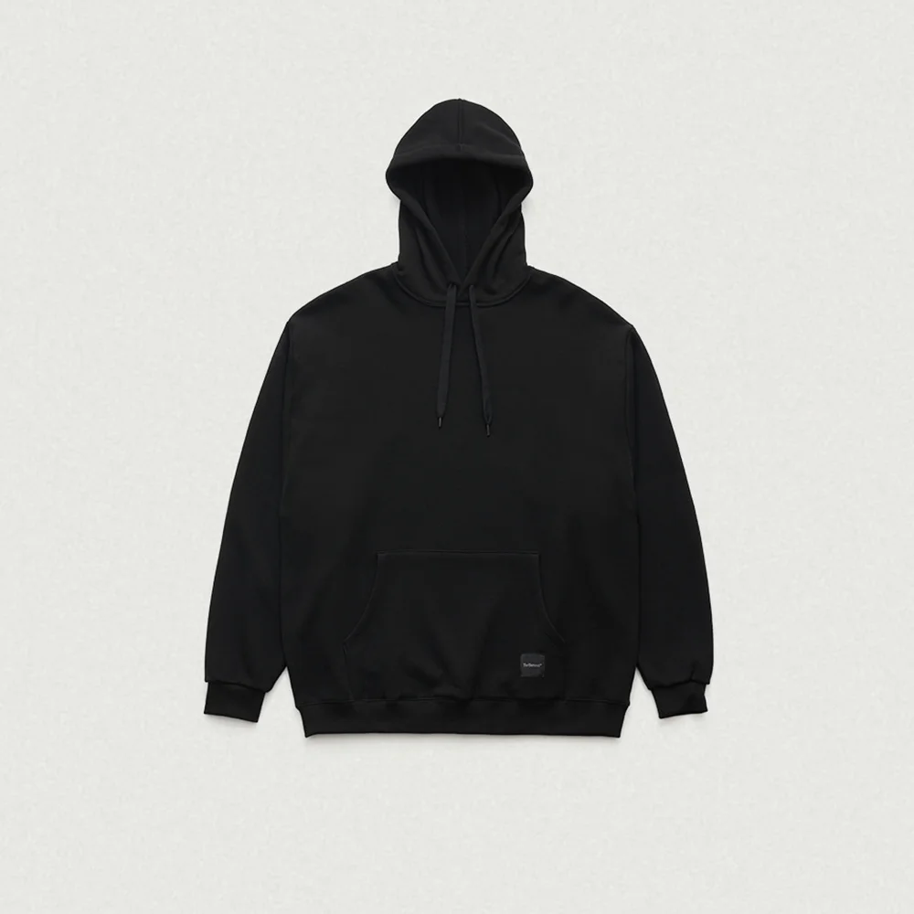 Square Label Cotton Hoodie_3Color