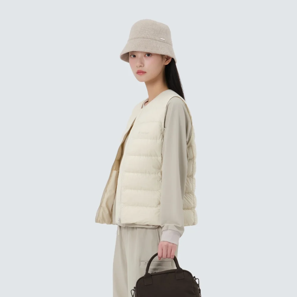 輕盈 女裝 圓領 輕量 Down Sand Beige (S25WWTDV59)