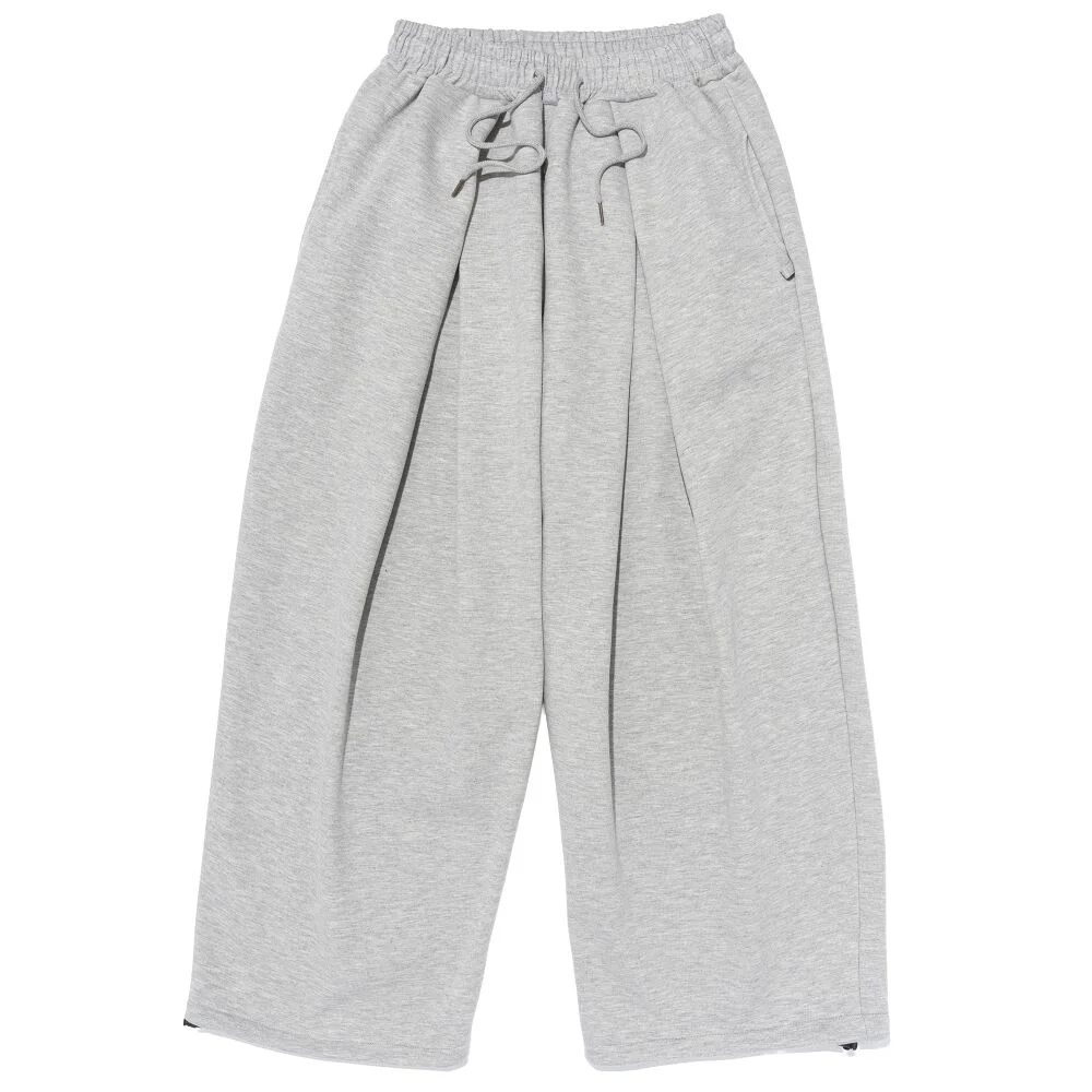 STRONG WAVE NAPPING WIDE SWEAT PANTS (GRAY)