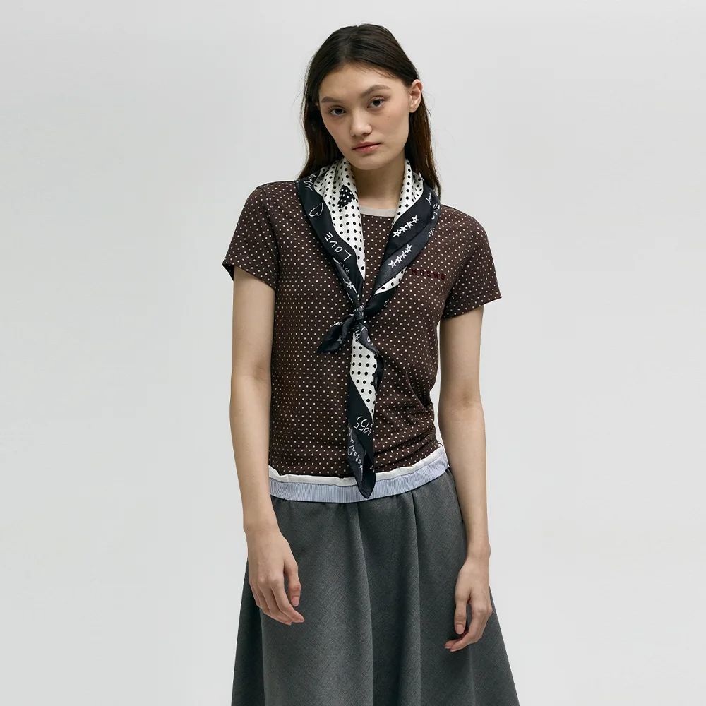 MARGE SKETCH SCARF_black/ivory