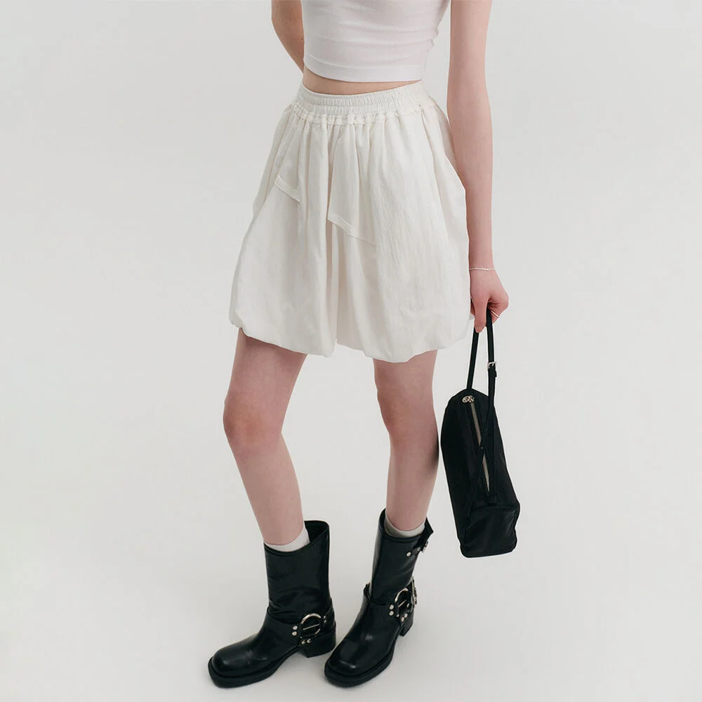 Bella 褶 氣球 半身裙 / BELLA TUCK BALLOON SKIRT_3colors