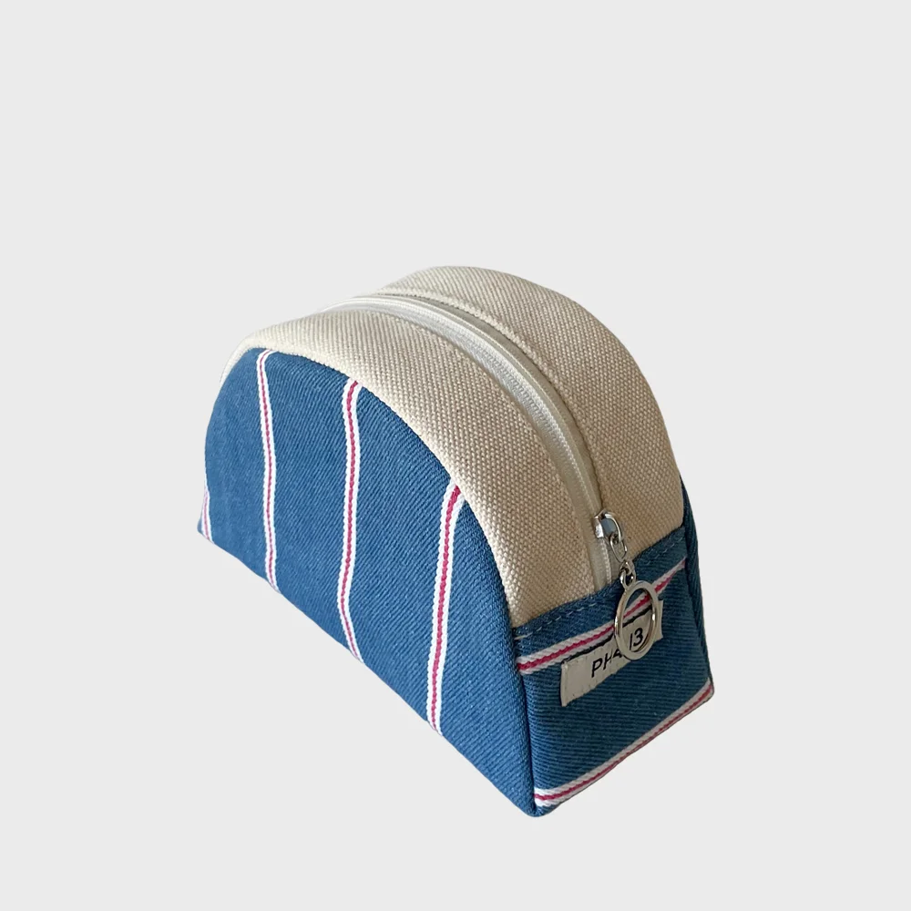Yuca Pouch (Yuca 化妝袋) Denim Red Stripe