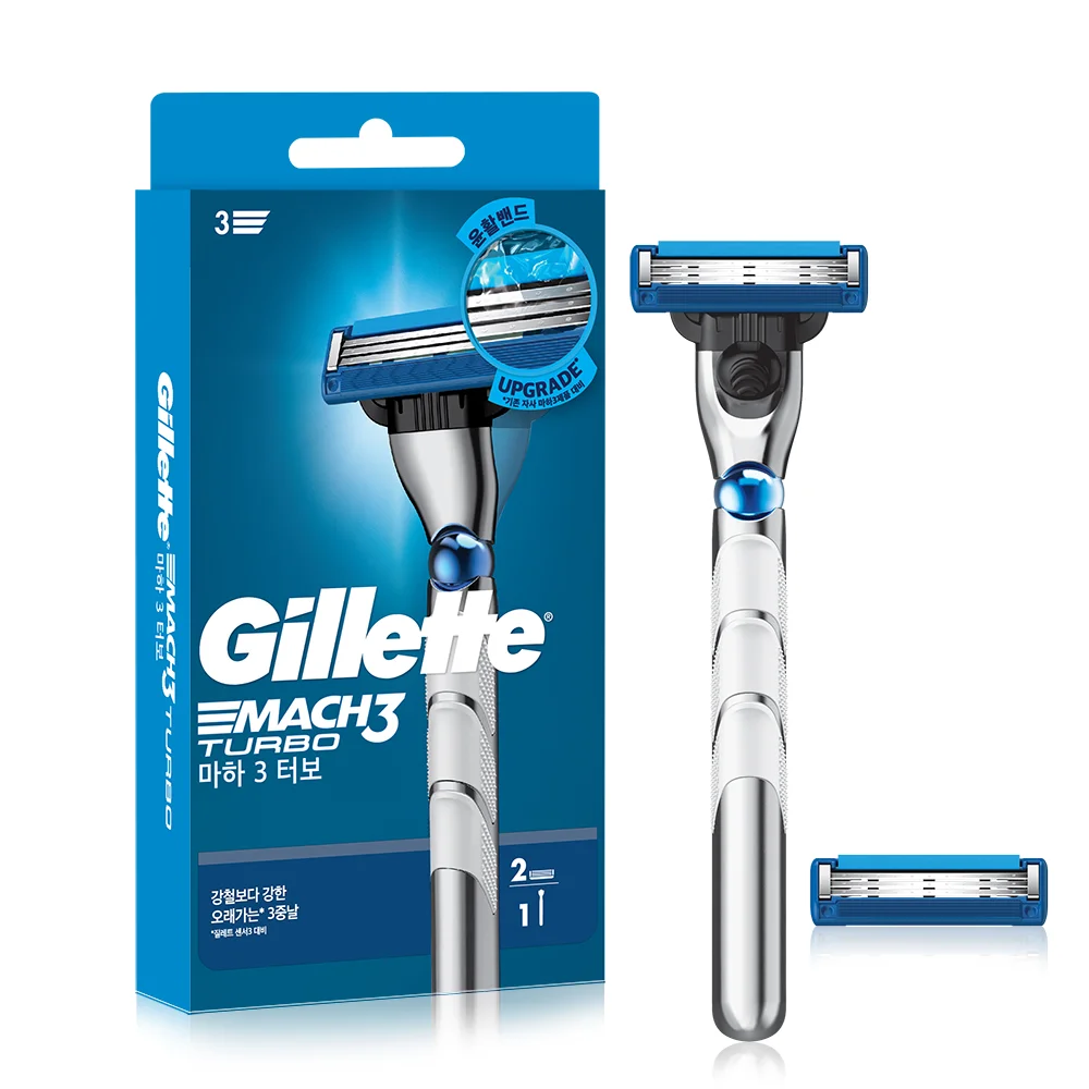 Gillette Maha3 Turbo 剃鬚刀 + 刀片 2入