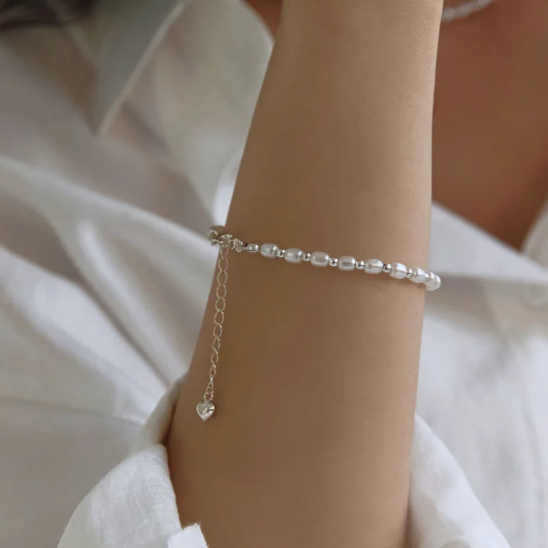 Rice pearl ball bracelet
