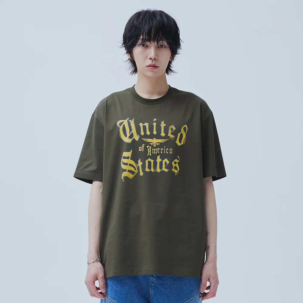 United Printing Tee Khaki