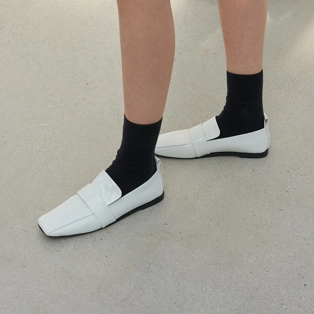 Louis Loafers Leather White