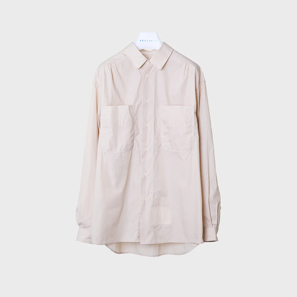 ITALIAN COTTON SHIRT_BEIGE