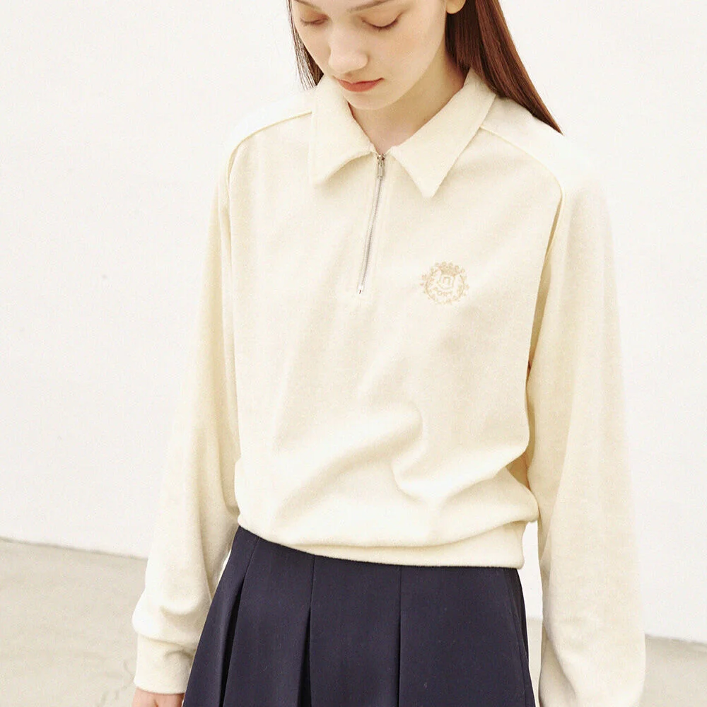 Roberts Terry Half Zip-up (Ivory)