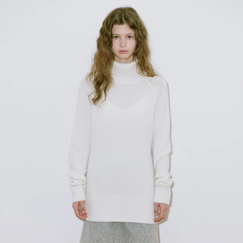 Middle Turtleneck Knit (Cream)