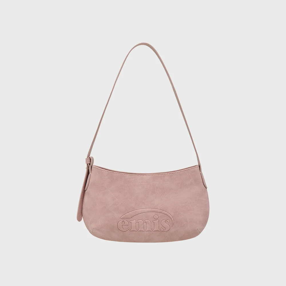 LOGO EMBOSSED TOTE BAG-PINK