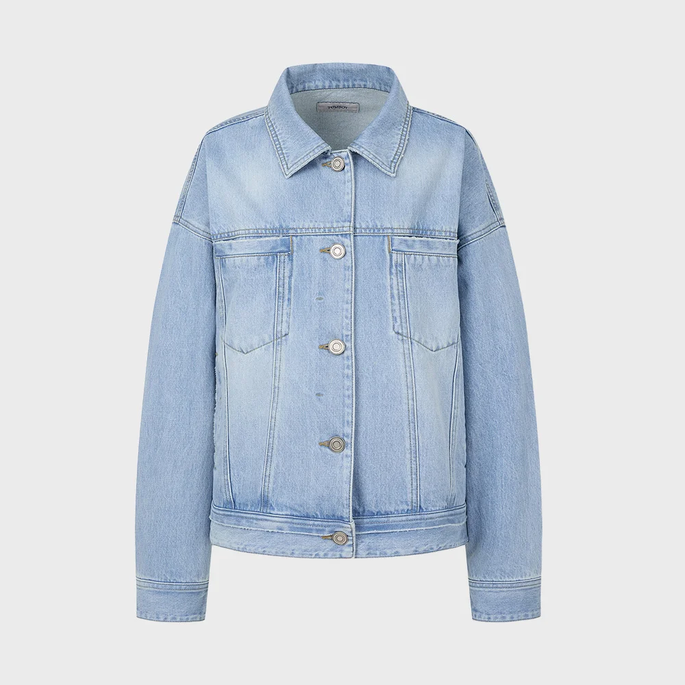 牛仔 Trucker 外套_淺 藍色 9106213556