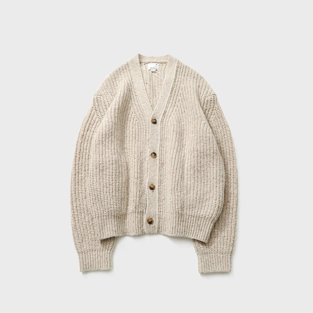 Eliot Low Gauge Knit Cardigan Oatmeal