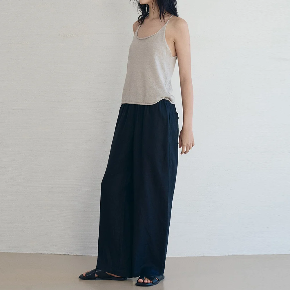 Linen Lounge Wide Pt_Black