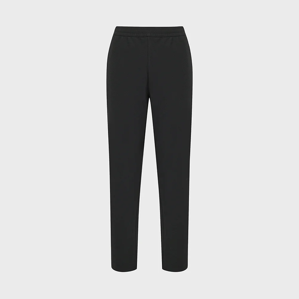 FLYHIKE 科技 經編布 條帶 褲子 W_Black_KWU26324Z1