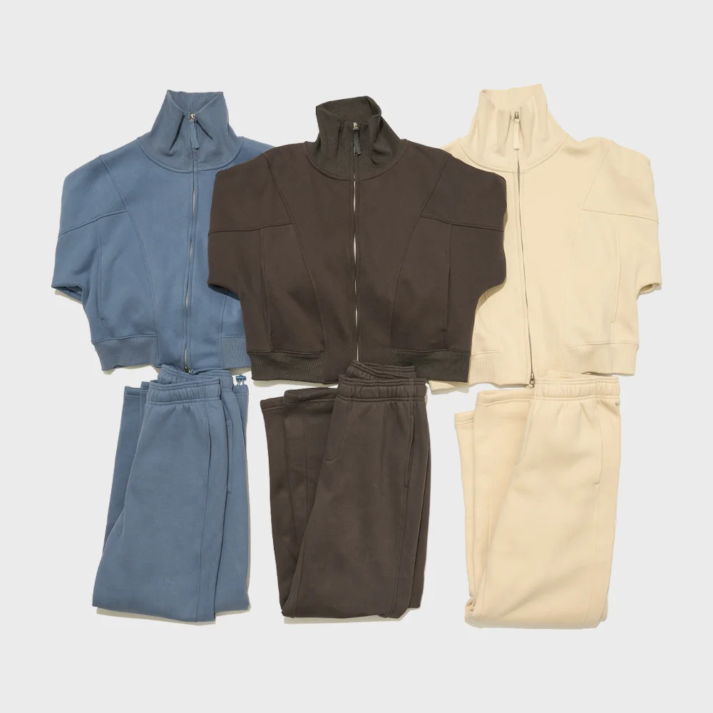 LINE JERSEY TRACK TOP SET UP_3COLORS