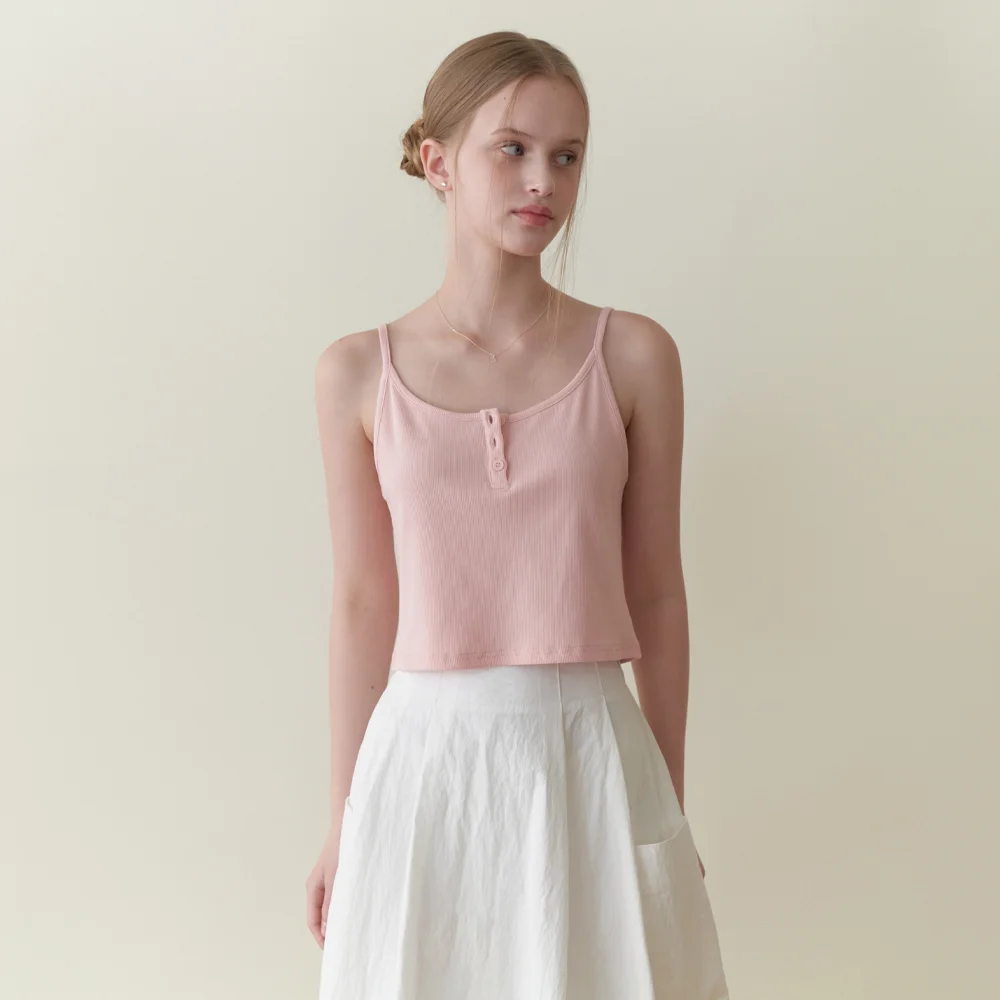 Soda button sleeveless (pink)