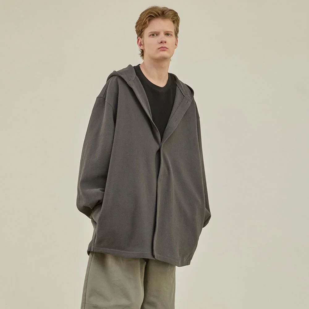 Hood Shirt Jacket (Charcoal)
