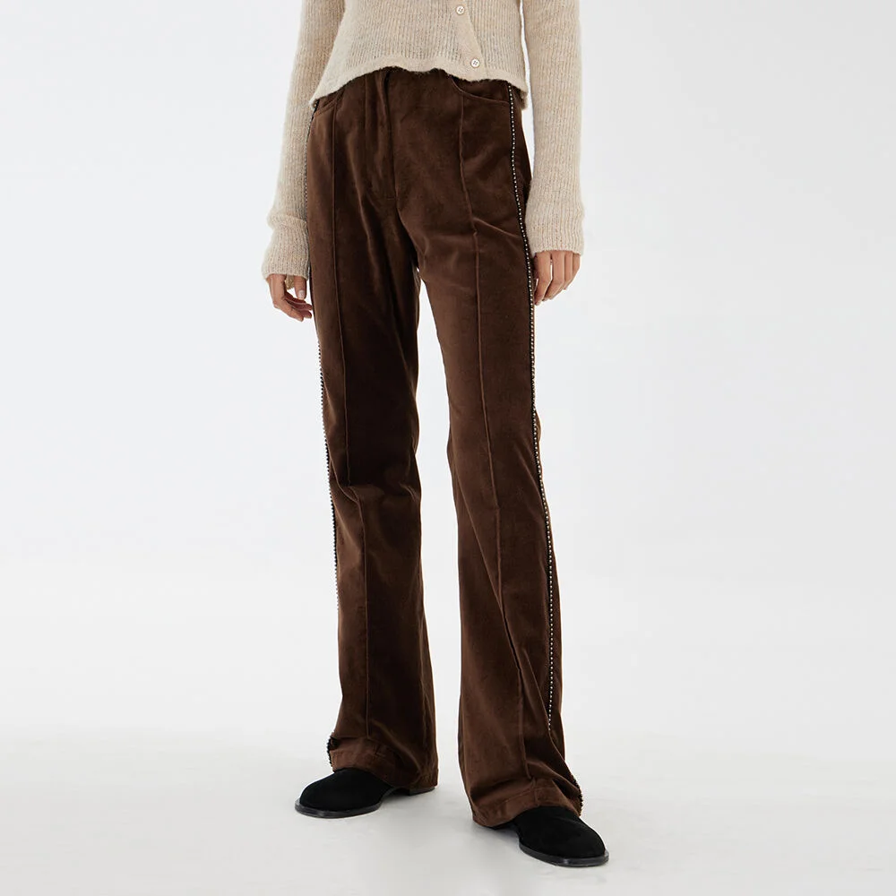 Bootcut Pants - Brown