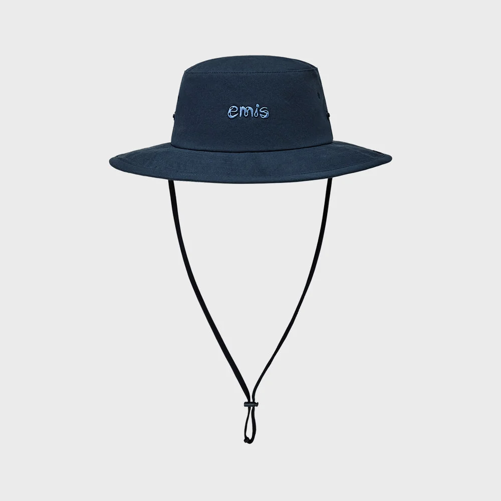 COASTAL COTTON BUCKET HAT-NAVY