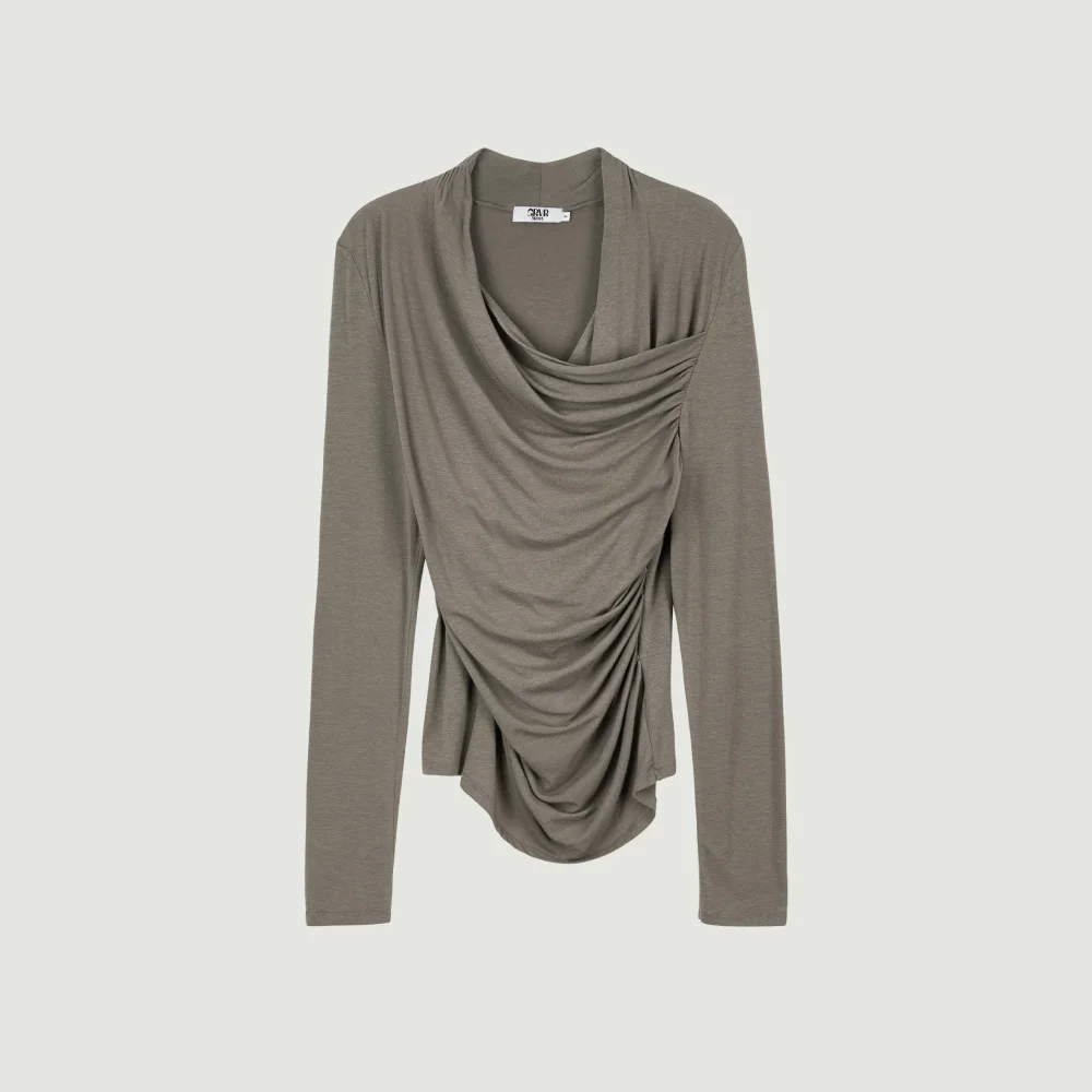 WAVY T-SHIRT (KHAKI)