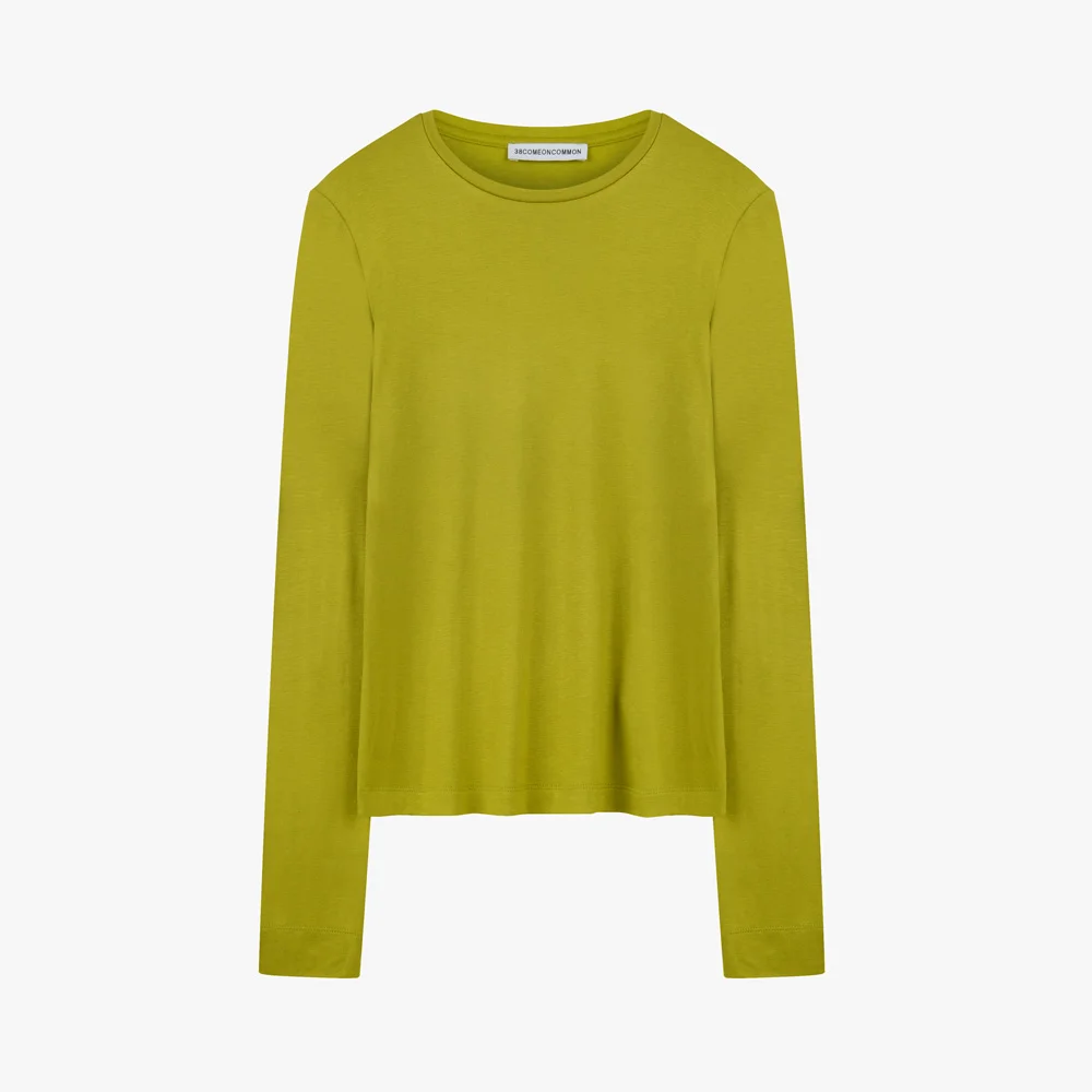 Silky Touch Slim Long Sleeve (Olive)