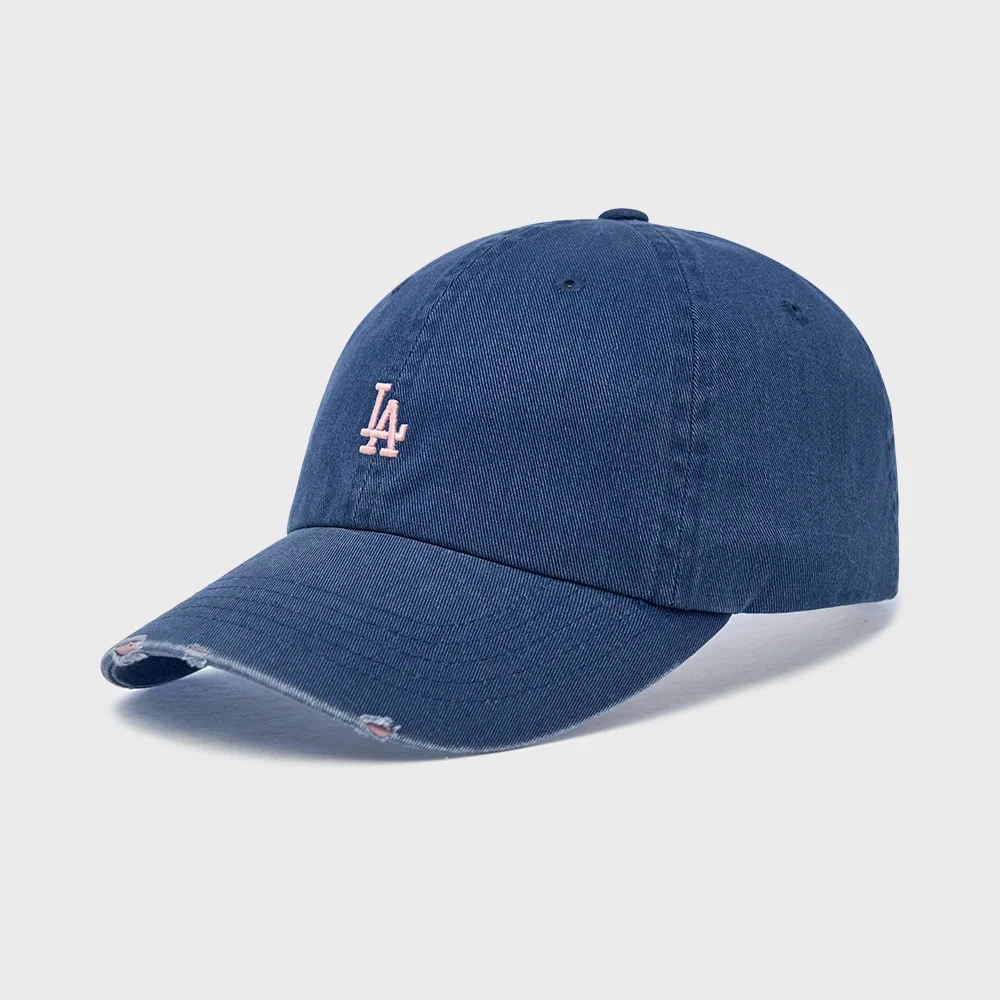 復古 納米 無結構 棒球帽 LA (Navy)