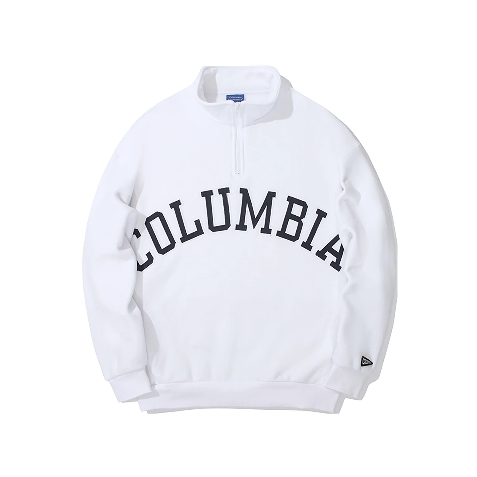 COLUMBIA ARCH OVER-FIT FLEECE HALF ZU SWEATSHIRTS 白色