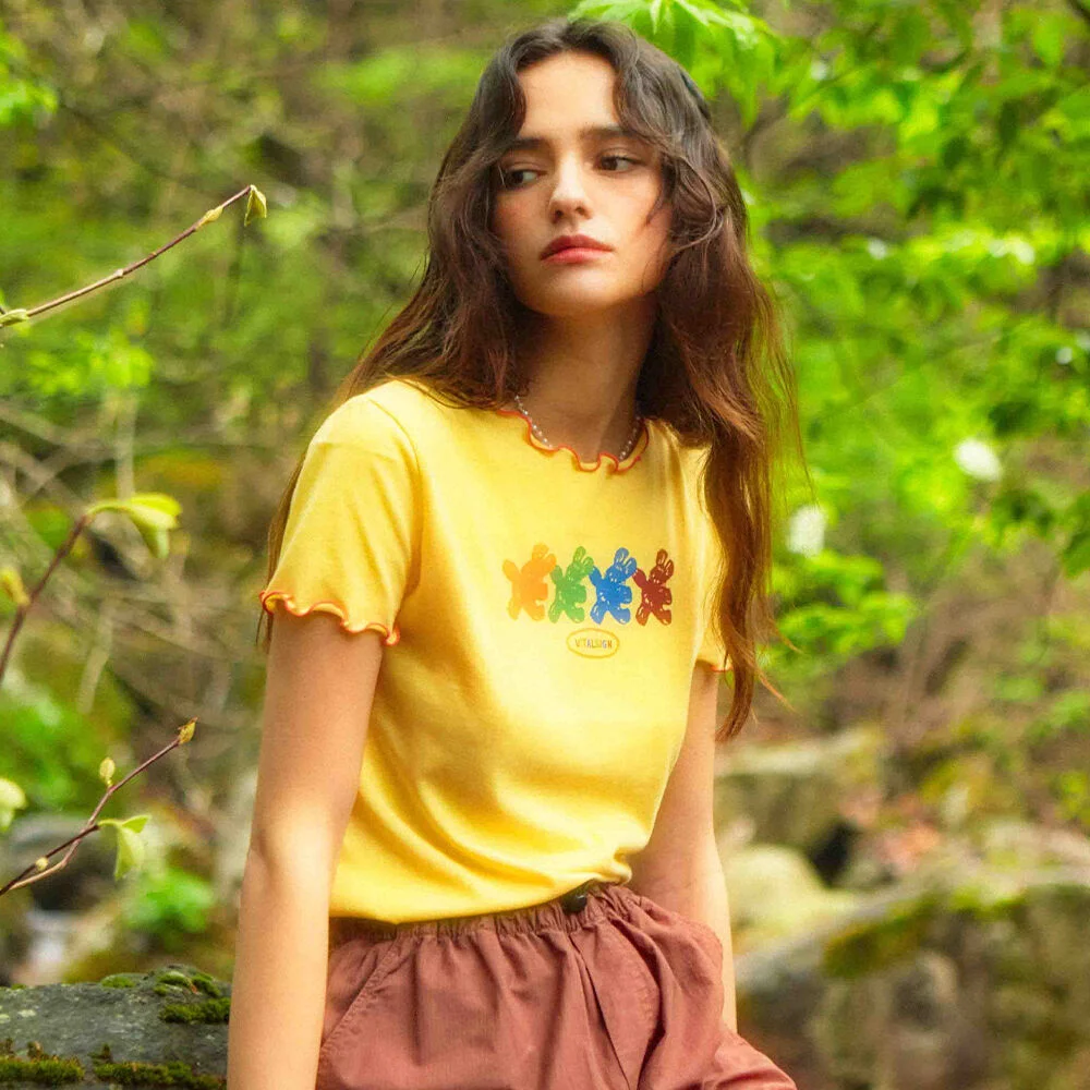Rabbit Interlock T-Shirt (2colors)