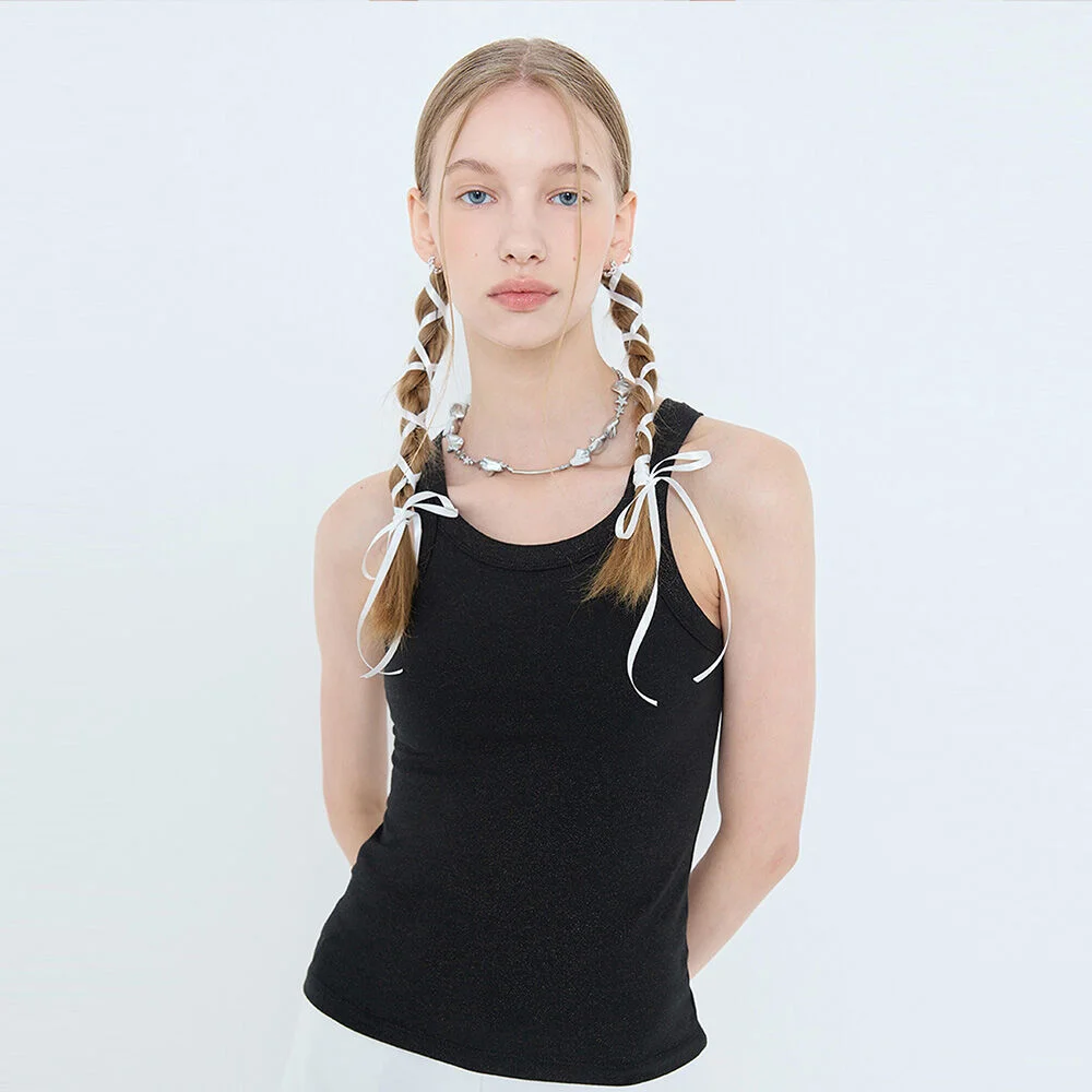 L4 FOIL SLEEVELESS(BLACK)