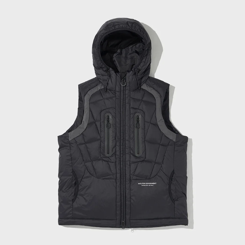 SHIELD DOWN HOOD VEST_BLACK