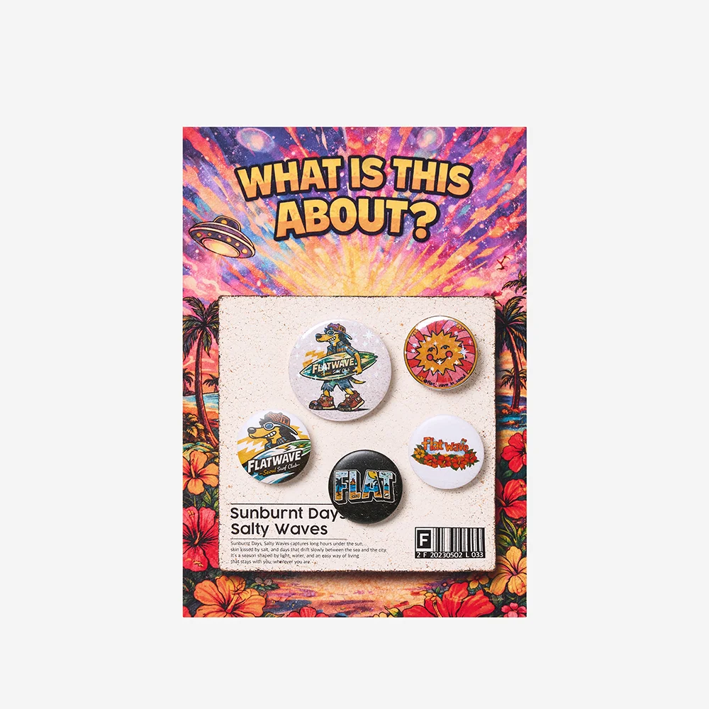 Sunbrunt Pin Badge Set Hologram