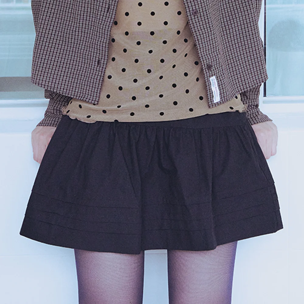 PINTUCK MINI SKIRT - 3 colors